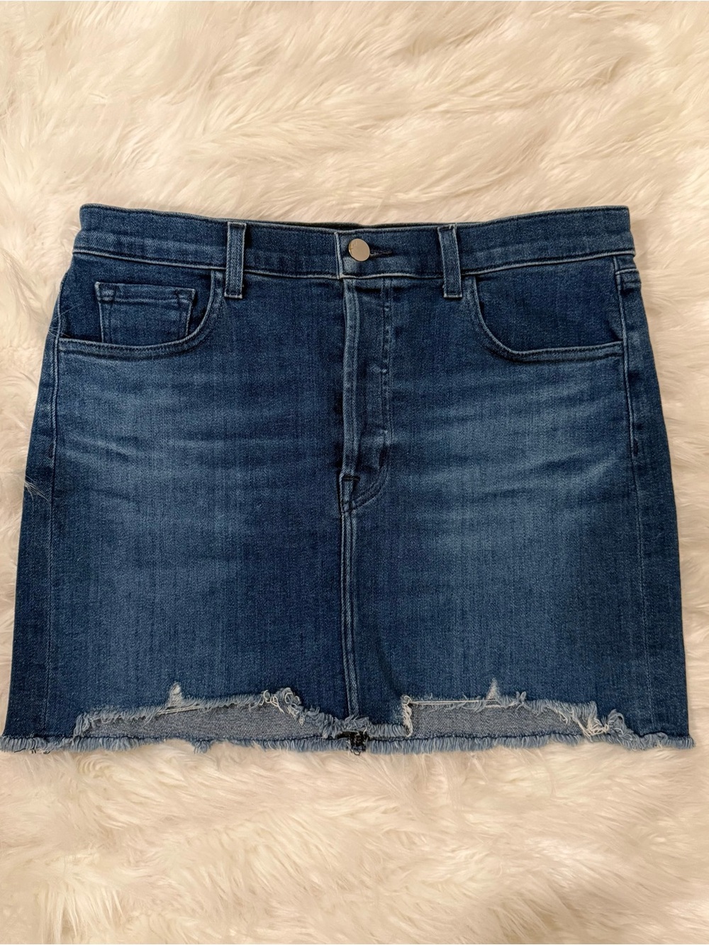 🌌J Brand Bonny Denim Mini Skirt in Galaxy, Size 27